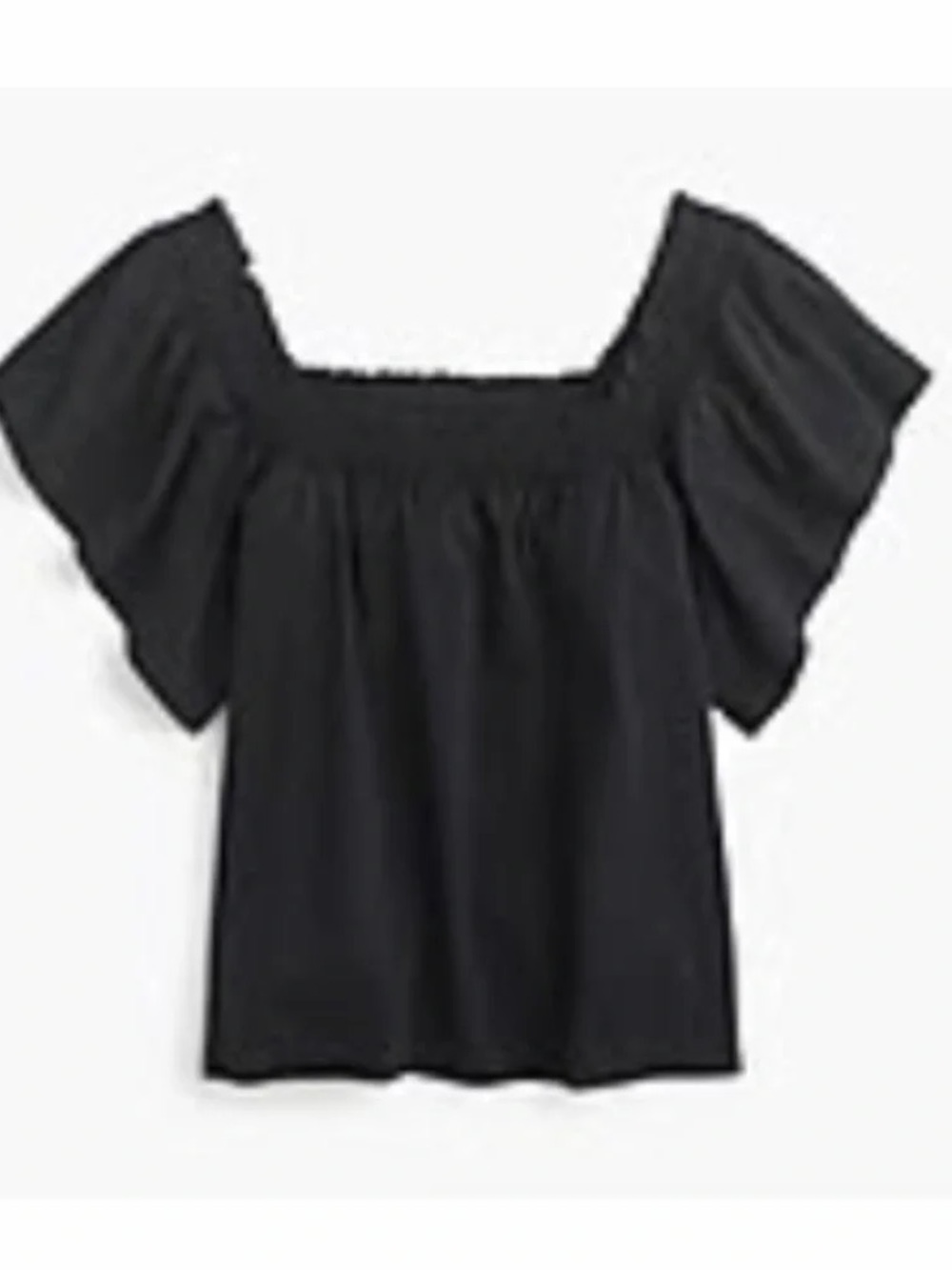 J. Crew Smocked Square Neck Top XS